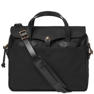 Filson rugged twill black briefcase
